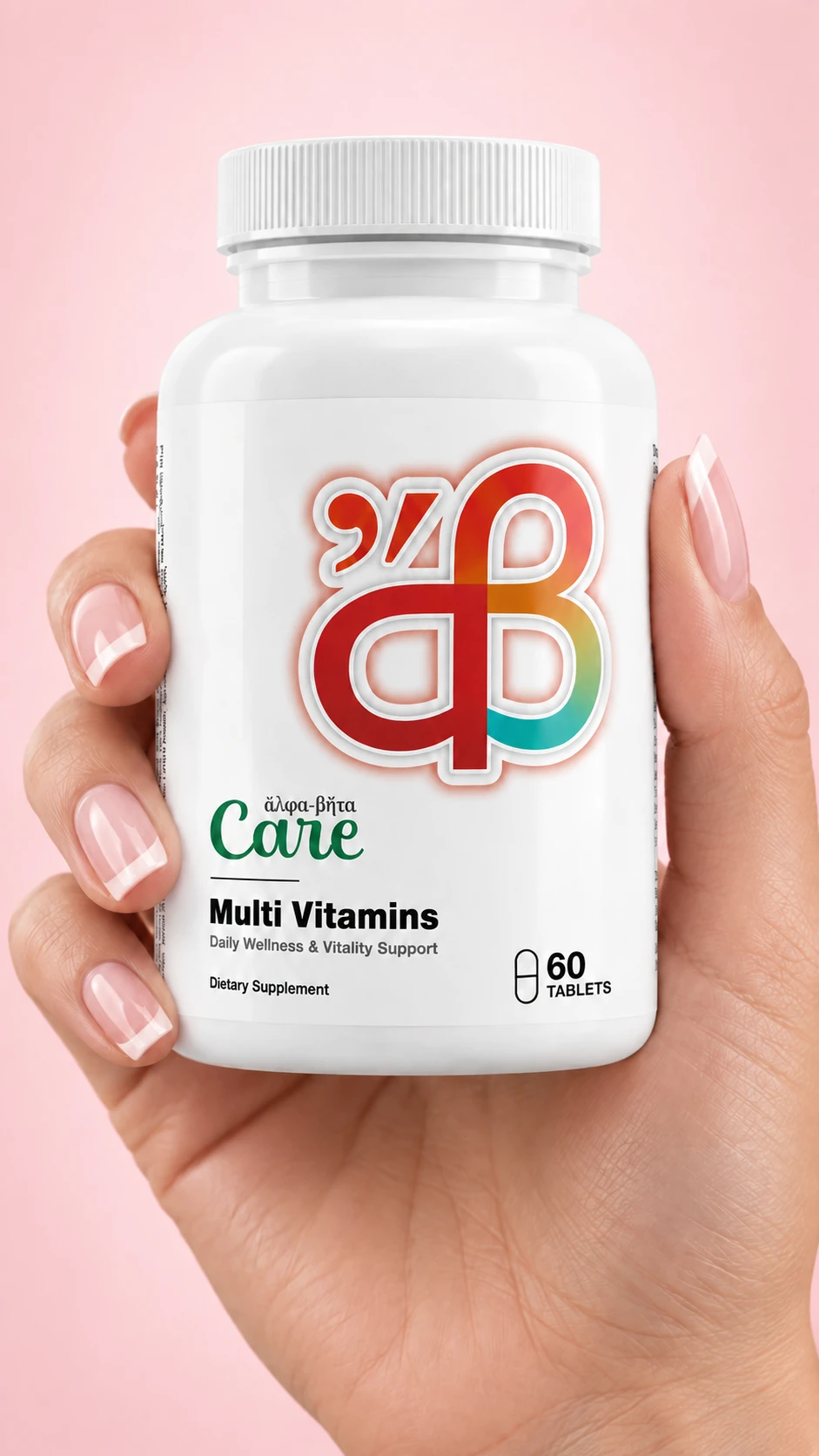 Alpha-Beta Care Multivitamins & Minerals в ръка