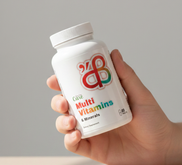 Продукт alpha-beta CARE в ръка